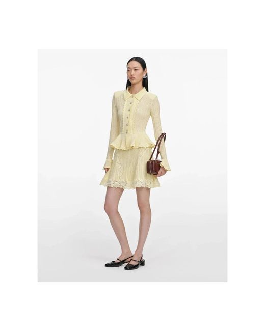 Short Dresses Self-Portrait de color Natural