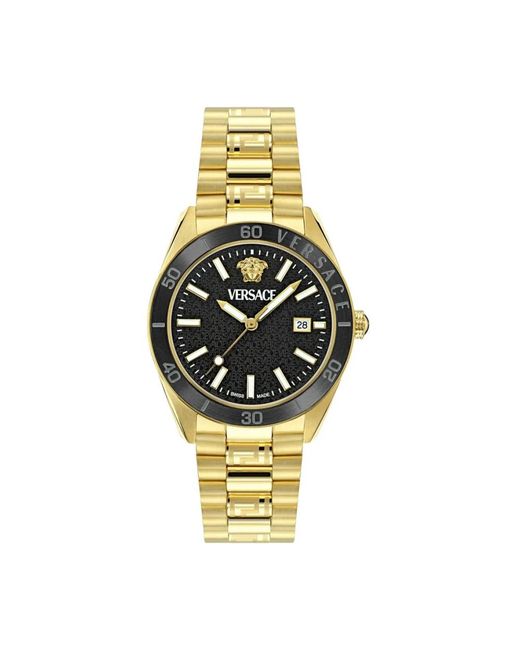 Versace Accessoires ,Geel ,Horloges in het Metallic voor heren