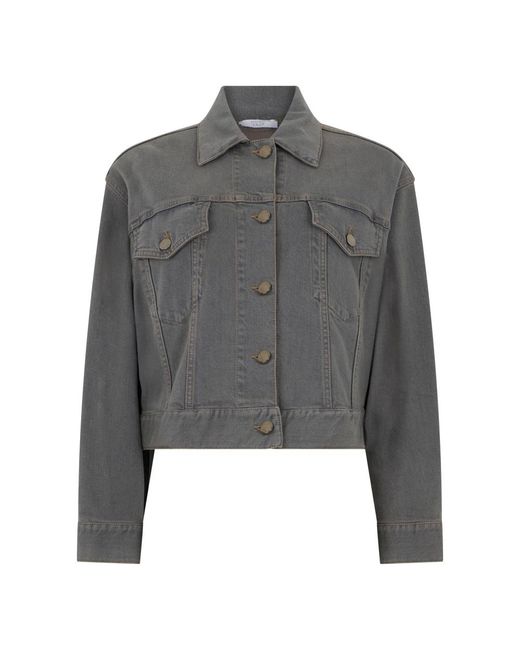 Peserico Gray Denim Jackets