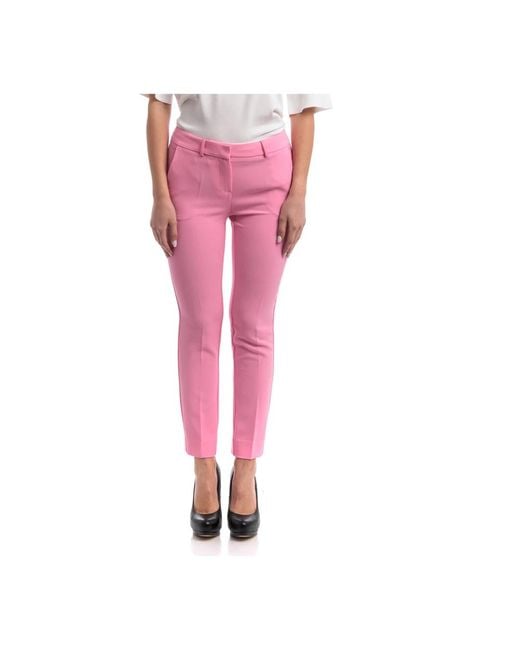 Trousers > slim-fit trousers SIMONA CORSELLINI en coloris Pink