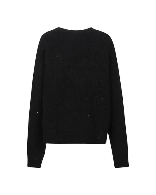 Laneus Black V-Neck Knitwear