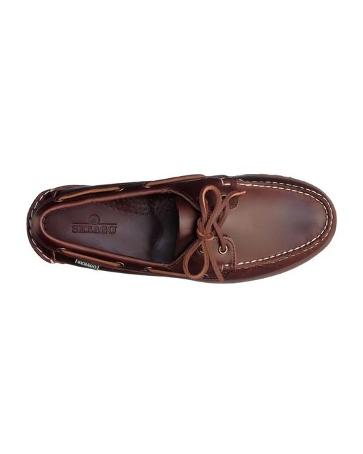 Sebago Brown Sailor Shoes for men