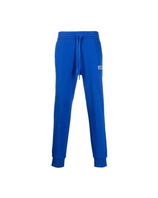 Pantaloni jogger fitness casual blu di Michael Kors in Blue da Uomo