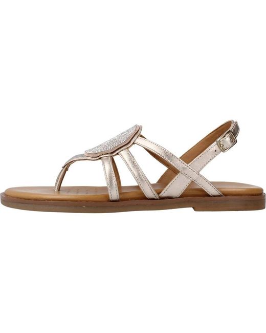 Geox Brown Bequeme flache sandalen
