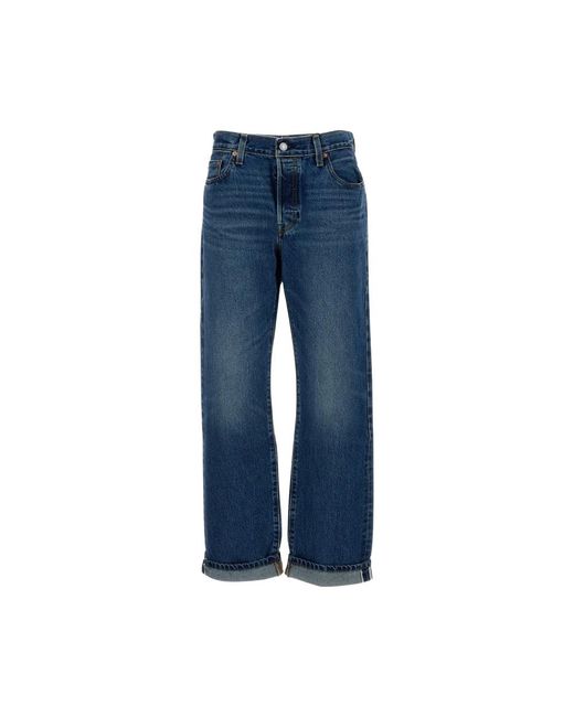 Levi's Jeans ,Blauw ,Katoen 501 '90S Selvedge Jeans in het Blue