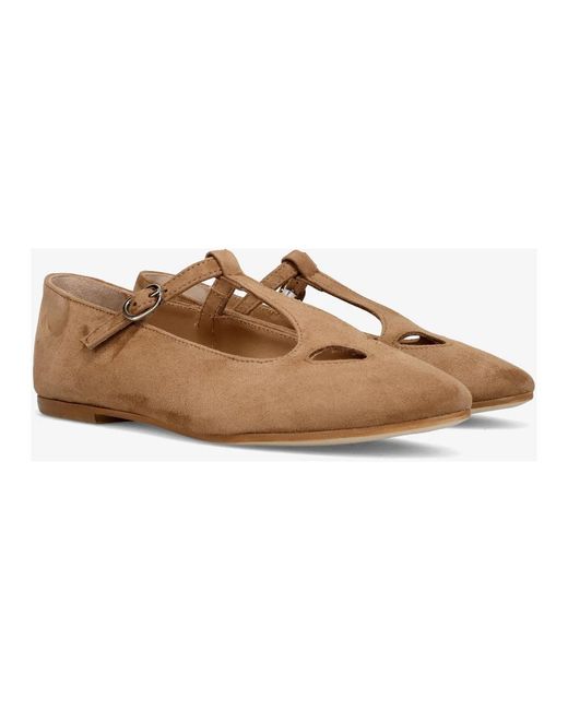 Sangiorgio Brown Ballerinas