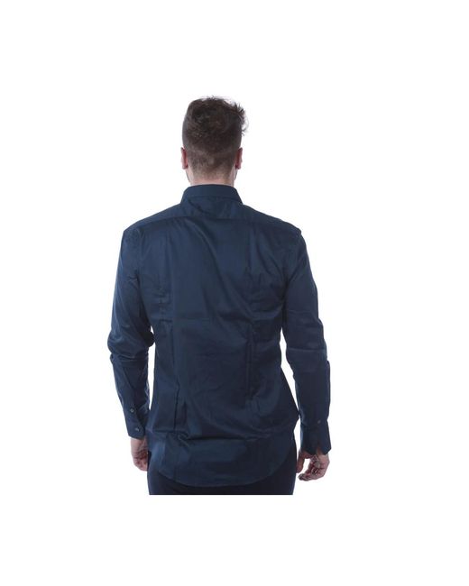 Daniele Alessandrini Blue Casual Shirts for men