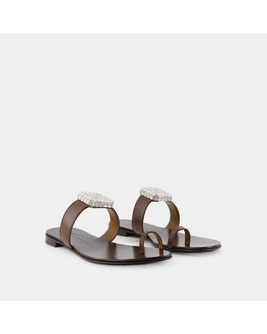 Giuseppe Zanotti Brown Sliders