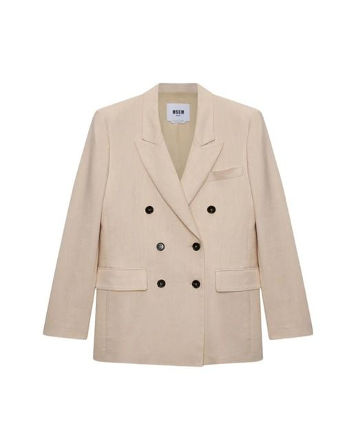 MSGM Natural Blazers
