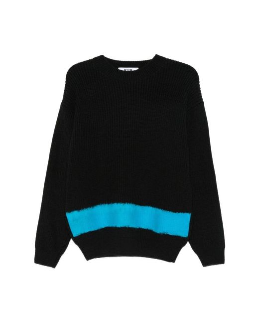MSGM Truien & Vesten ,Zwart ,Wol Maglia Truien in het Black voor heren