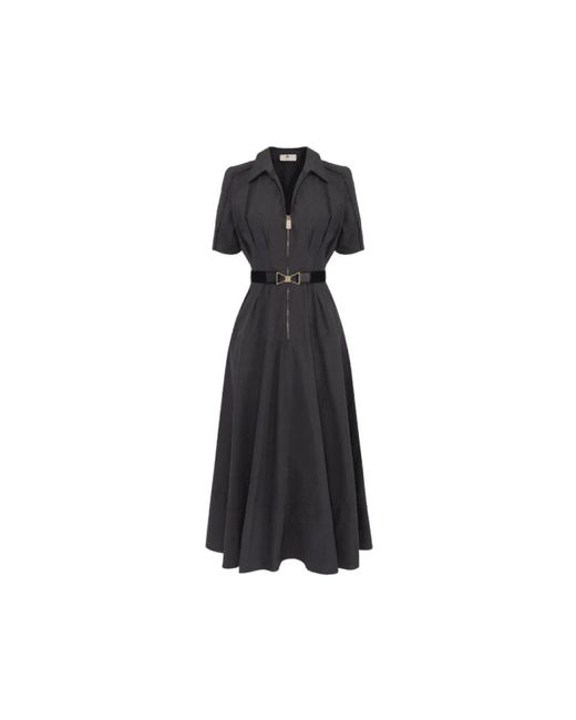 Elisabetta Franchi Midi Dresses in het Black