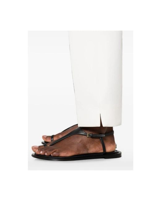 Max Mara Feroce Cropped Broek in het White