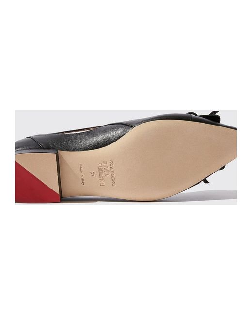 Scarosso Black Ballerinas