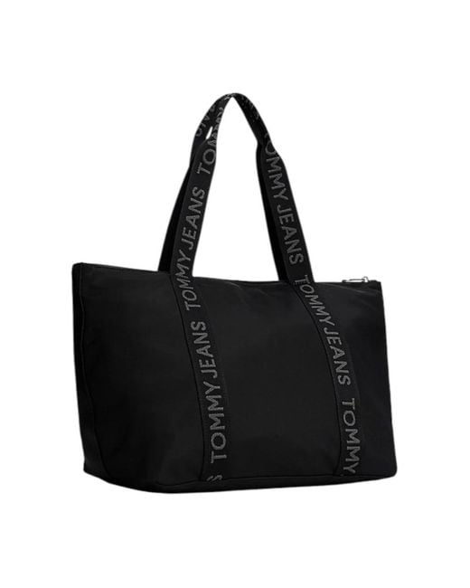 Tommy Hilfiger Black Tote Bags