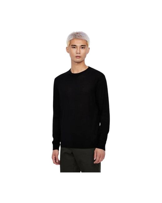 ARMANI EXCHANGE Black Round-Neck Knitwear for men