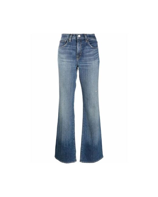 Nili Lotan Blue Flared Jeans
