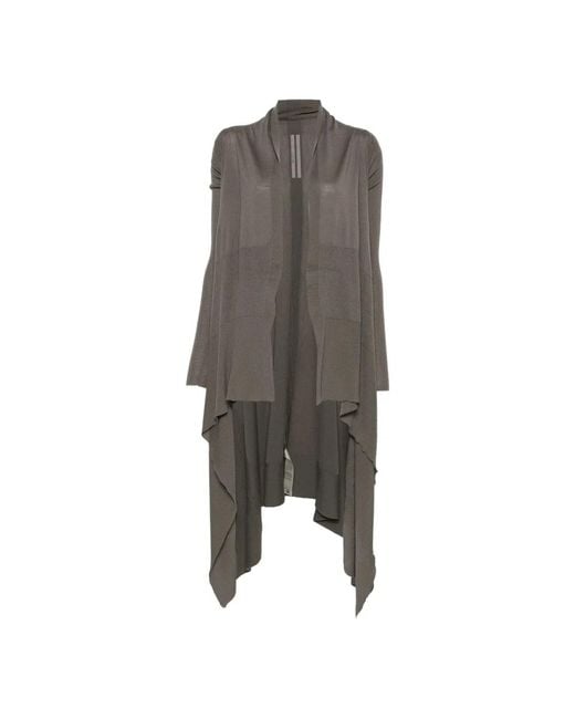 Rick Owens Gray Cardigans