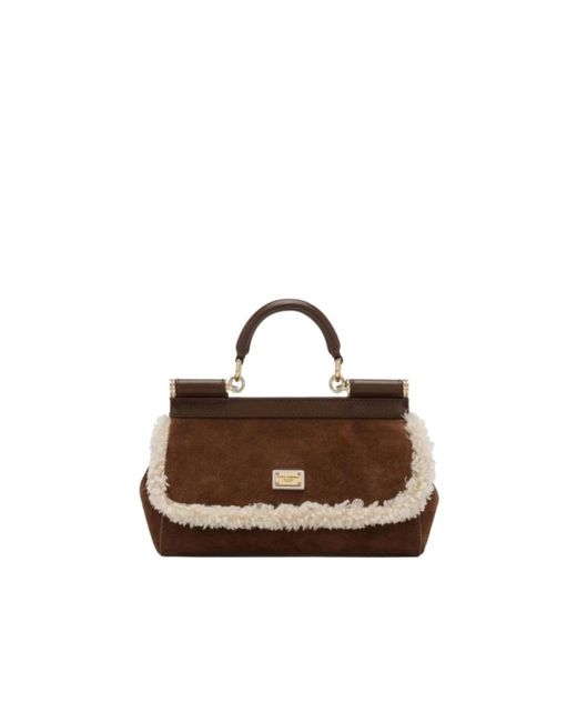 Dolce & Gabbana Brown Shoulder Bags