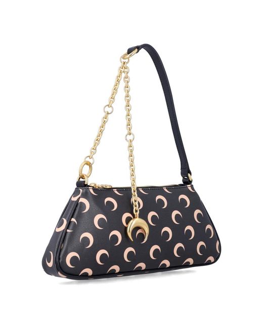 MARINE SERRE Black Shoulder Bags