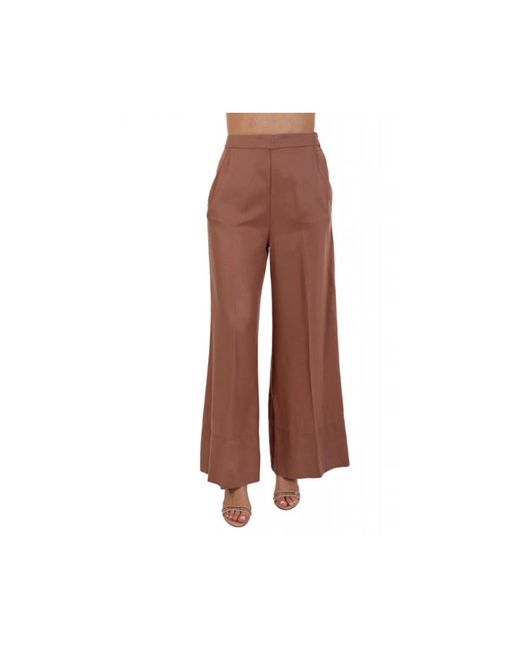 Pinko Brown Wide Trousers