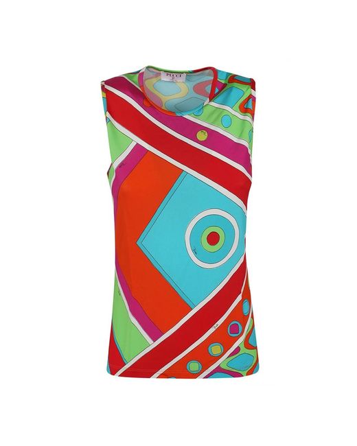 Tops > sleeveless tops Emilio Pucci en coloris Red