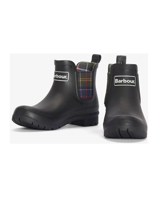 Barbour Black Kingham Wellingtons