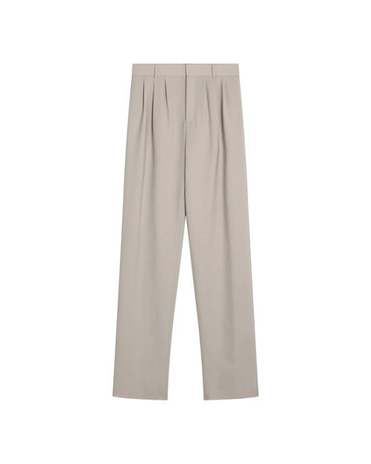 Saint Laurent Gray Straight Trousers