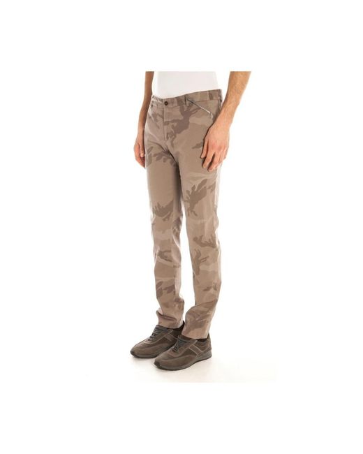 Trousers > slim-fit trousers Daniele Alessandrini pour homme en coloris Natural
