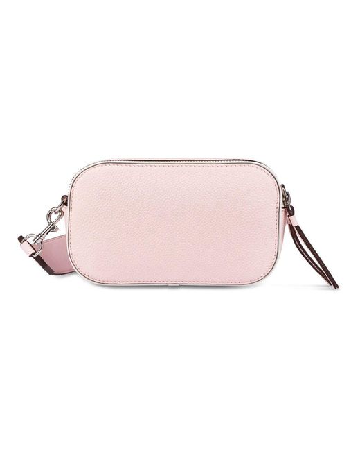 Tory Burch Pink Patent Border Mini Crossbody Tasche