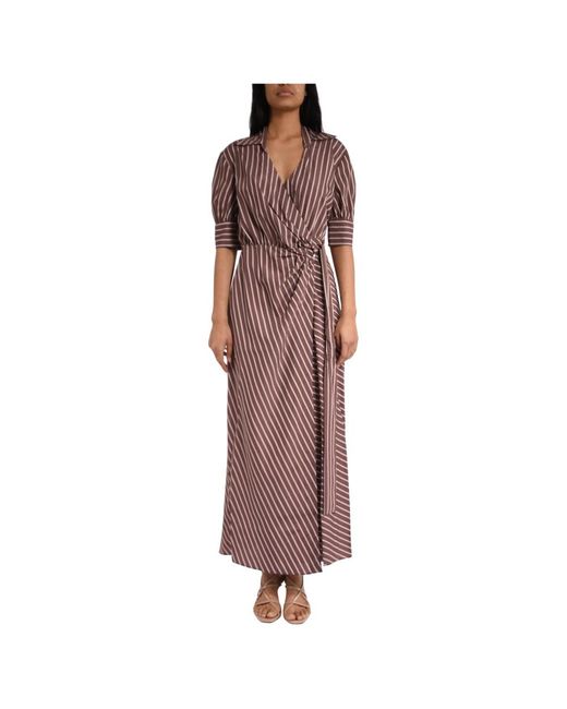 Pinko Brown Maxi Dresses