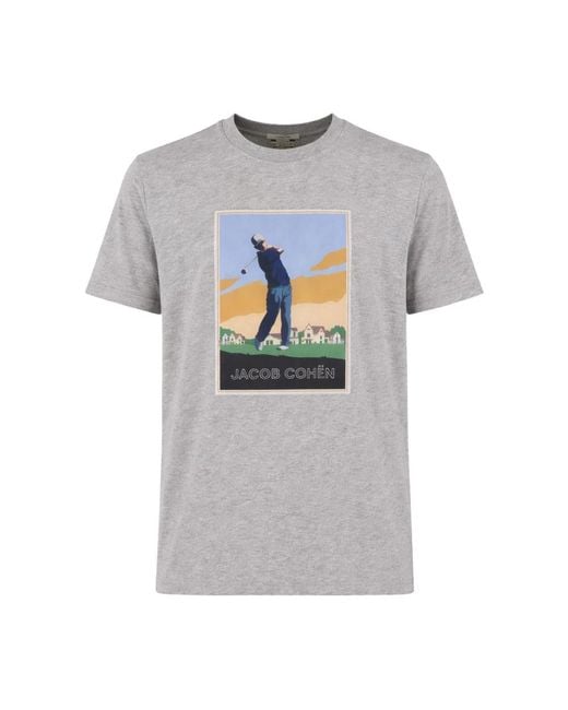 Jacob Cohen Gray T-Shirts for men