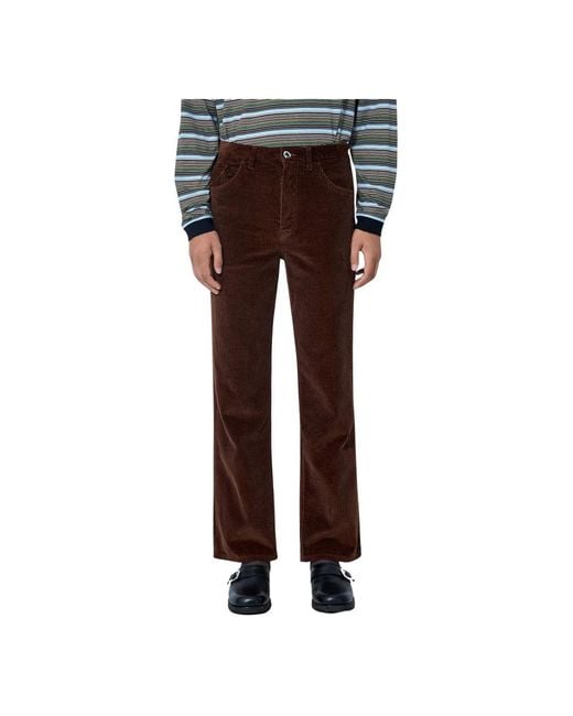 Marni Brown Straight Trousers for men