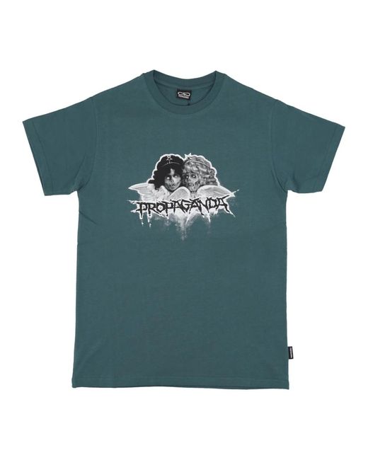 Propaganda Tops ,Groen ,Katoen Bos Tee Korte Mouw T-Shirt in het Green voor heren