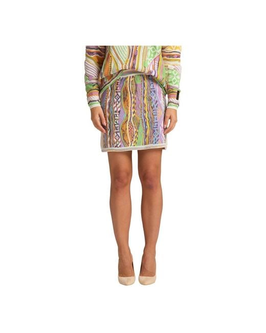carlo colucci Multicolor Short Skirts