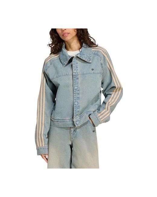 Denim Jackets Adidas de color Blue
