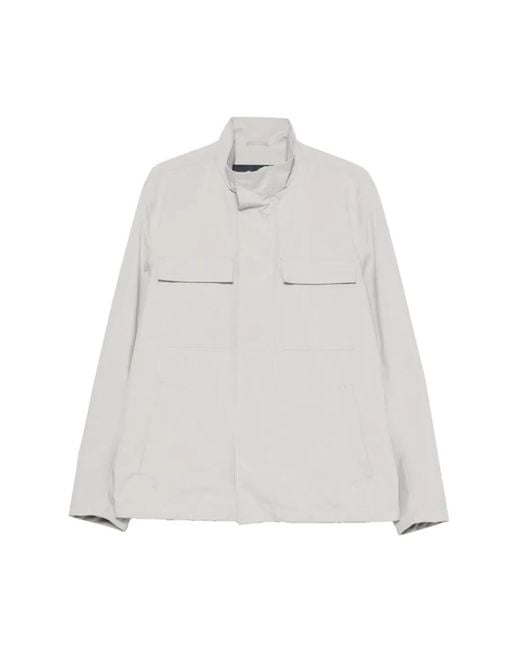 Herno White Light Jackets for men