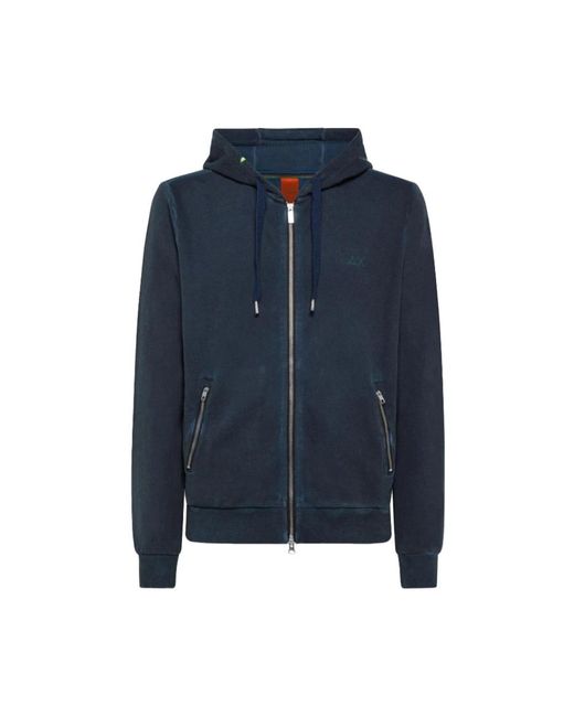 Sun 68 Blue Zip-Throughs for men