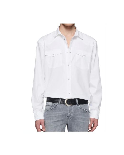 Dondup White Casual Shirts for men
