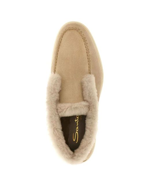 Santoni Natural Ankle Boots