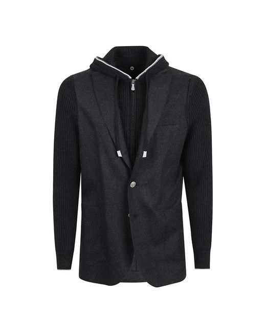 Eleventy Black Light Jackets for men