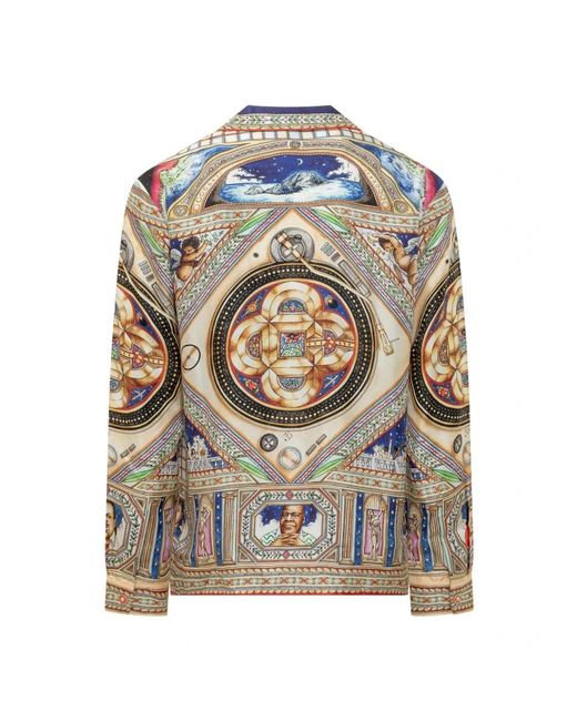 Casablanca Blue Casual Shirts for men