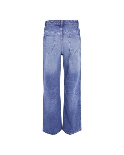 A.P.C. Wide Jeans in het Blue