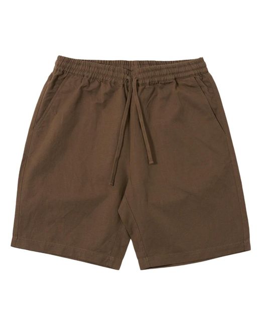 Universal Works Brown Casual Shorts for men