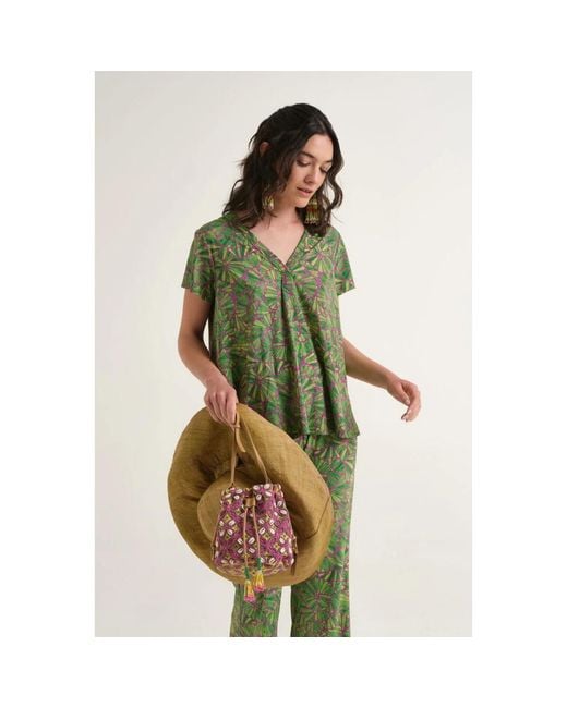 Maliparmi Shell T-Shirt in het Green