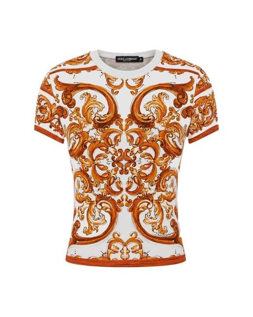 Dolce & Gabbana Orange T-Shirts