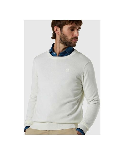 North Sails White Round-Neck Knitwear for men
