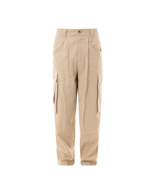 The Silted Company Natural Slim-Fit Trousers for men