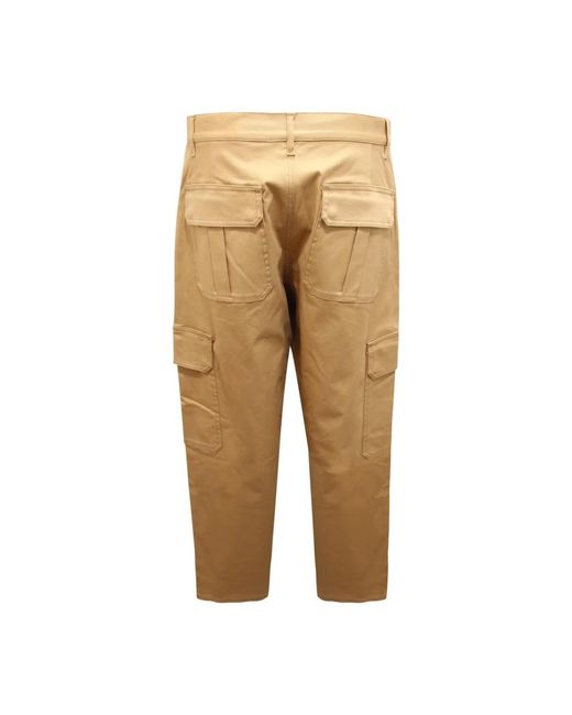 Moschino Natural Straight Trousers for men