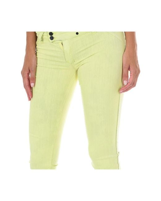 Met Yellow Skinny Trousers