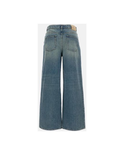 McQueen Blue Wide Jeans